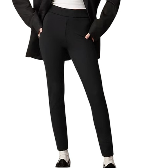 Womens J. Crew Pixie pant in stretch ponte straight leg  black pants size 8 - Picture 7 of 9